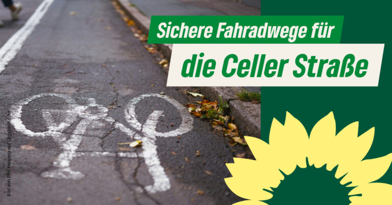 Sichere Fahrradwege für die Celler Straße