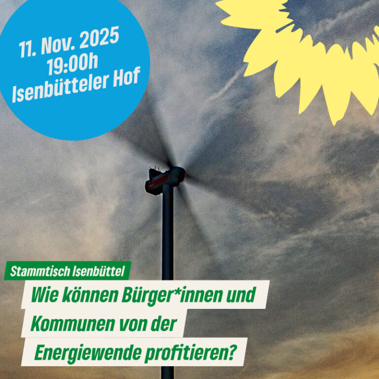 Einladung zum Stammtisch – Wie können Bürger*innen und Kommunen von der Energiewende profitieren?